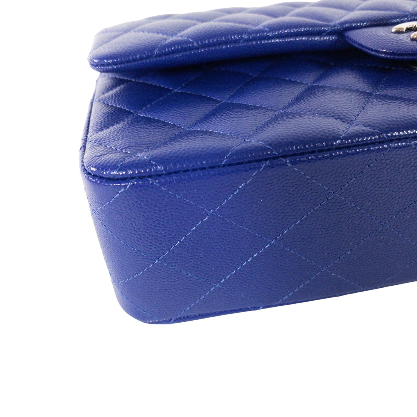 Chanel Royal Blue Caviar Medium Flap SHW