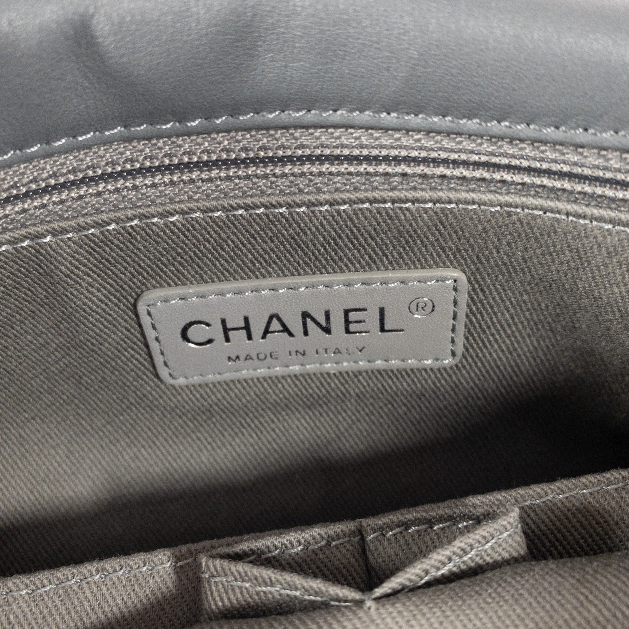 Chanel Shopping Gst Classic Caviar Grand Beige Calfskin Leather