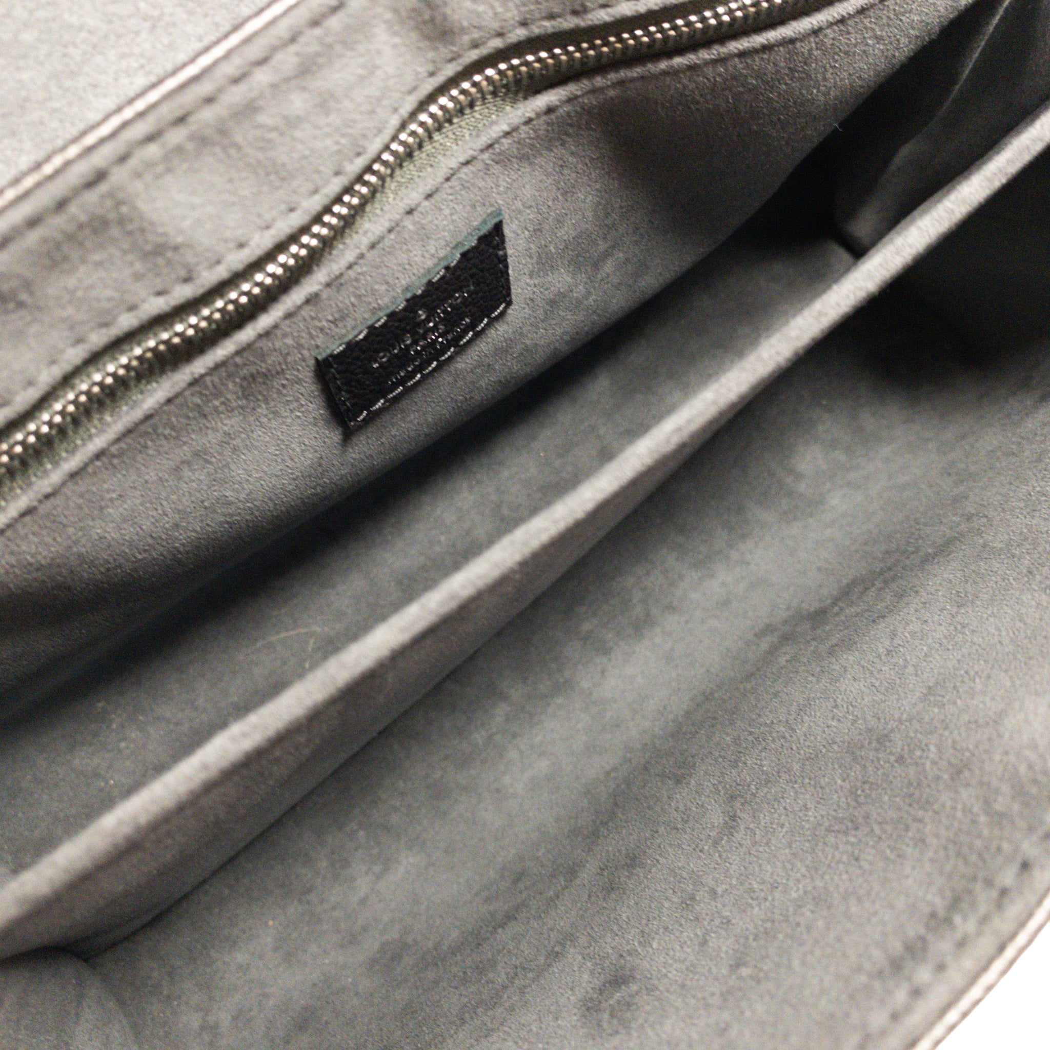 Louis Vuitton Graphite Metallic Saint Germain Studded Flap Bag