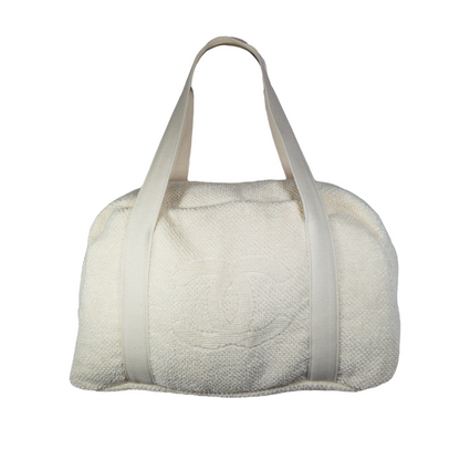Chanel Cotton Terry Cloth  Beach Duffel w Towel