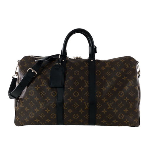 Louis Vuitton Monogram Macassar Keepall 45 Bandouliere
