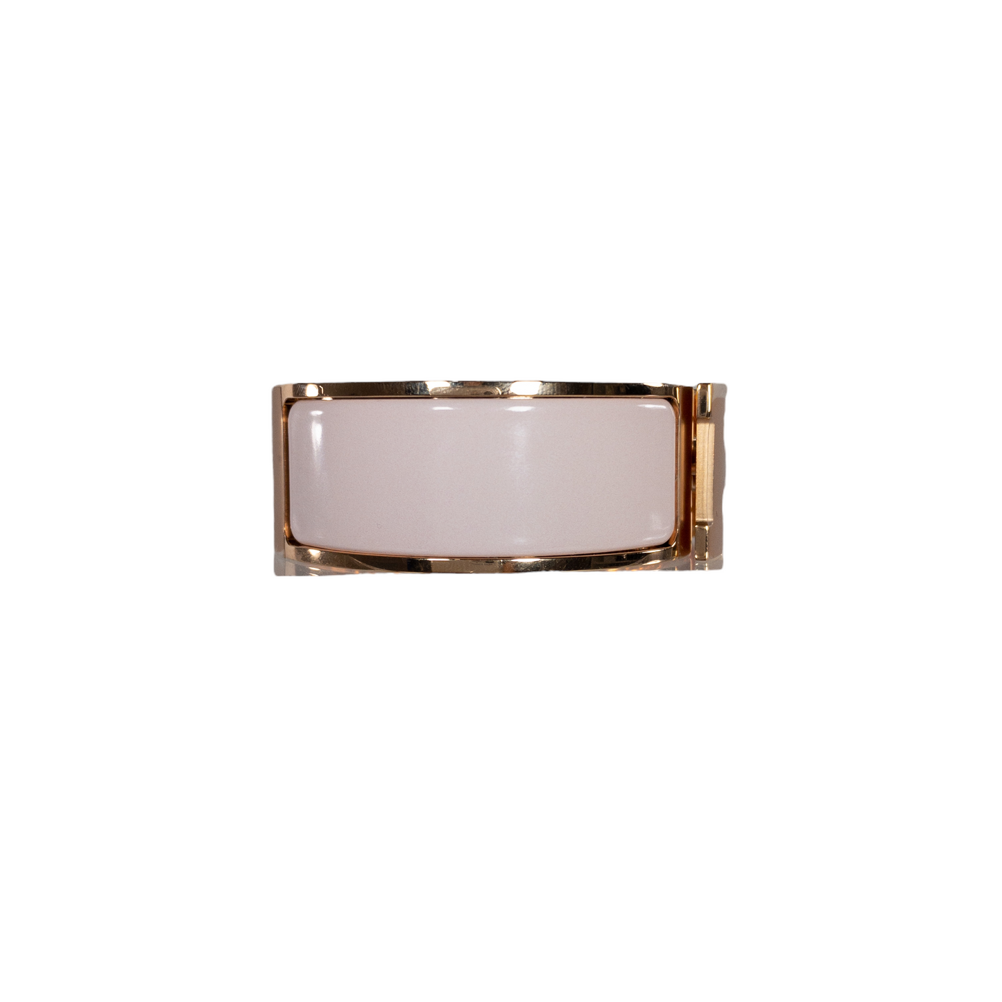 Hermes Rose Candeur Wide Clic H Bracelet Rose Gold