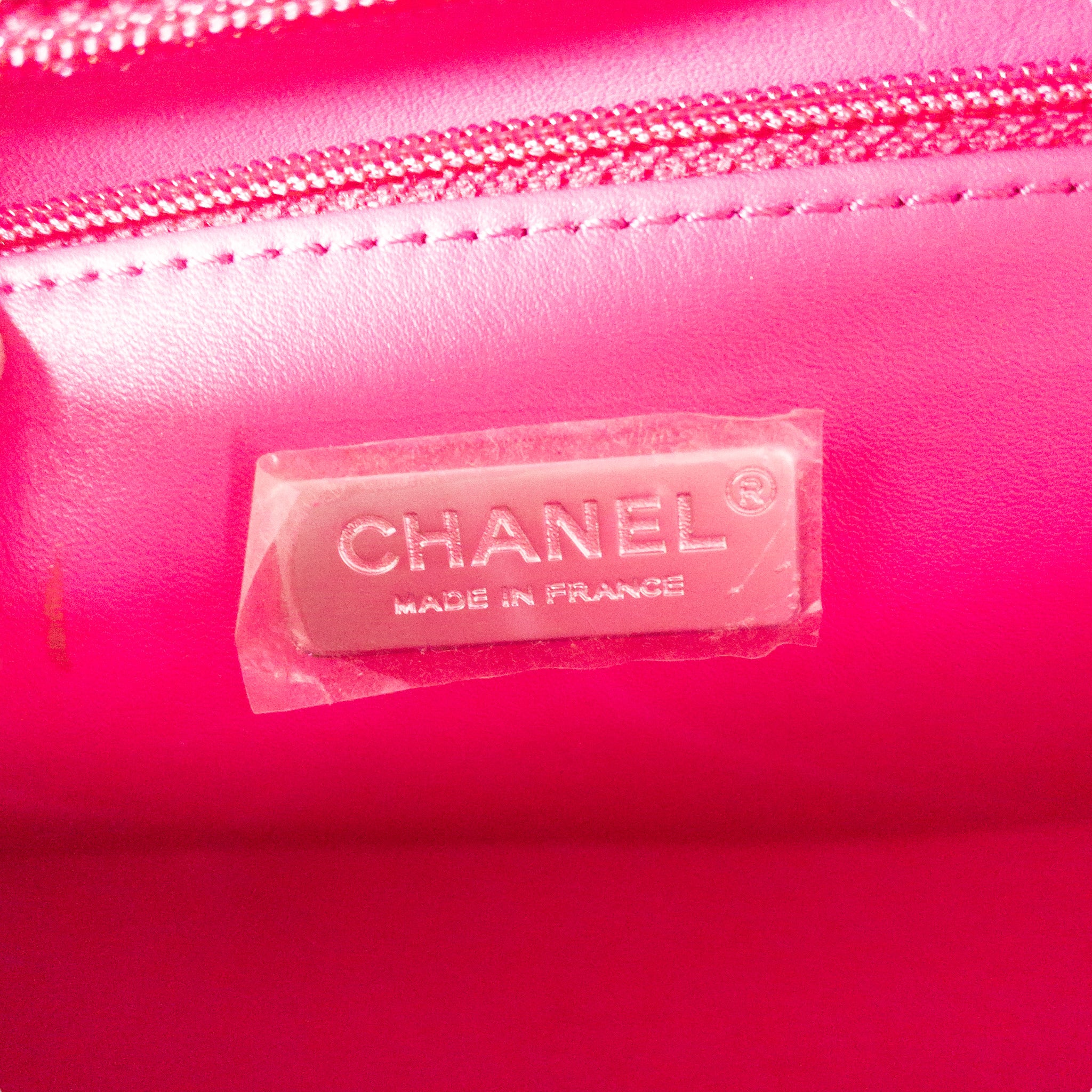 Chanel Pink Python Large Boy Bag SHW