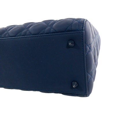 Dior Matte Blue Medium Lady Dior