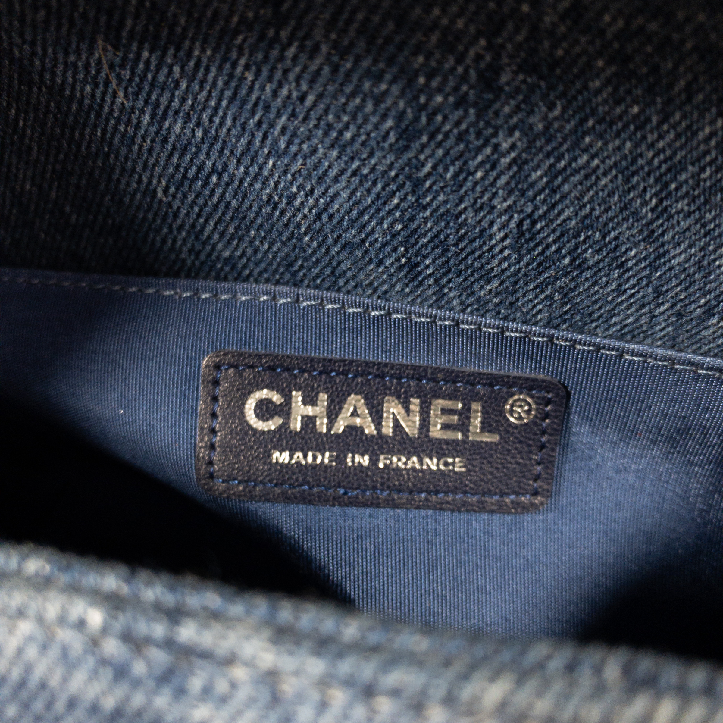 Chanel Denim Tweed Medium Boy Bag SHW