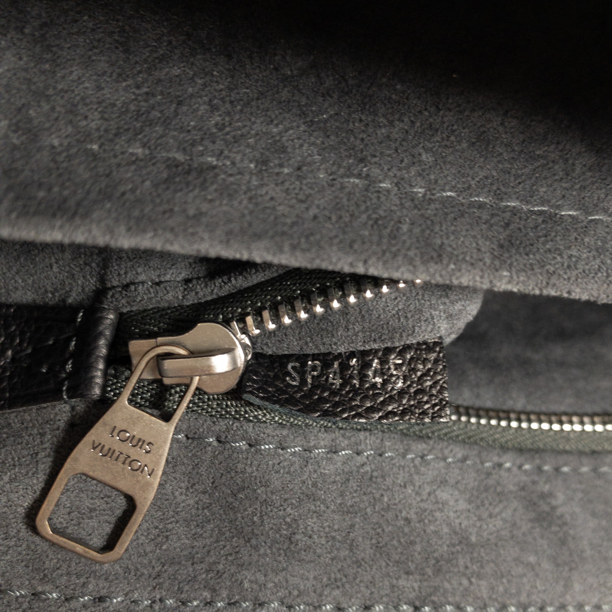 Louis Vuitton Graphite Metallic Saint Germain Studded Flap Bag