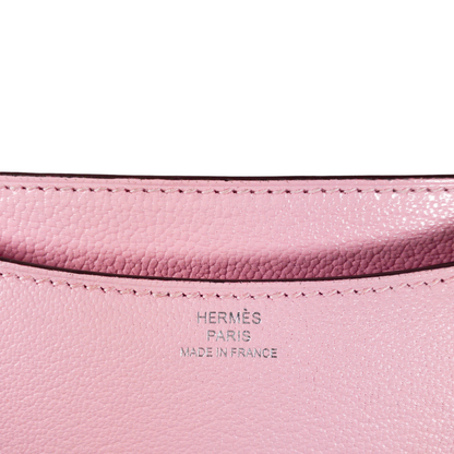 Hermes Rose Sakura Constance 18cm Chevre PHW