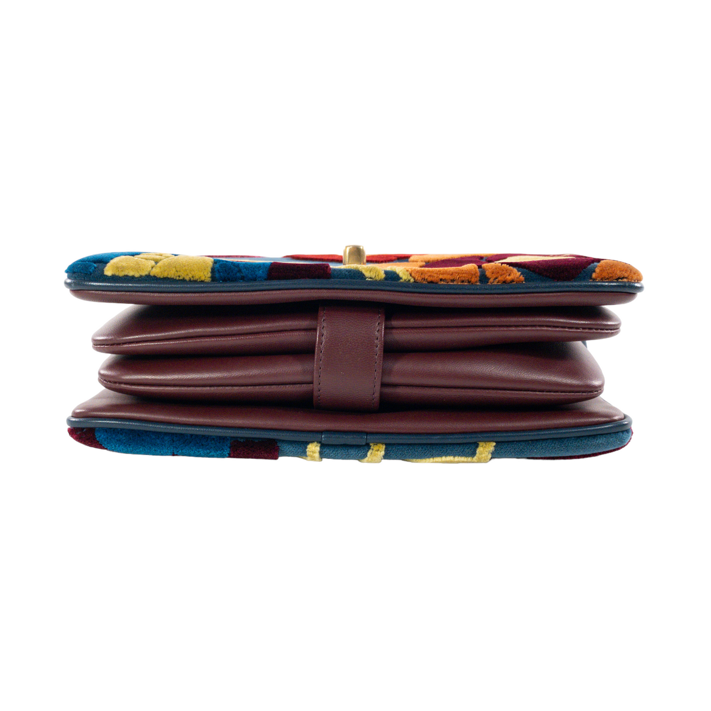 Chanel Camellia Velvet Patchwork Flap