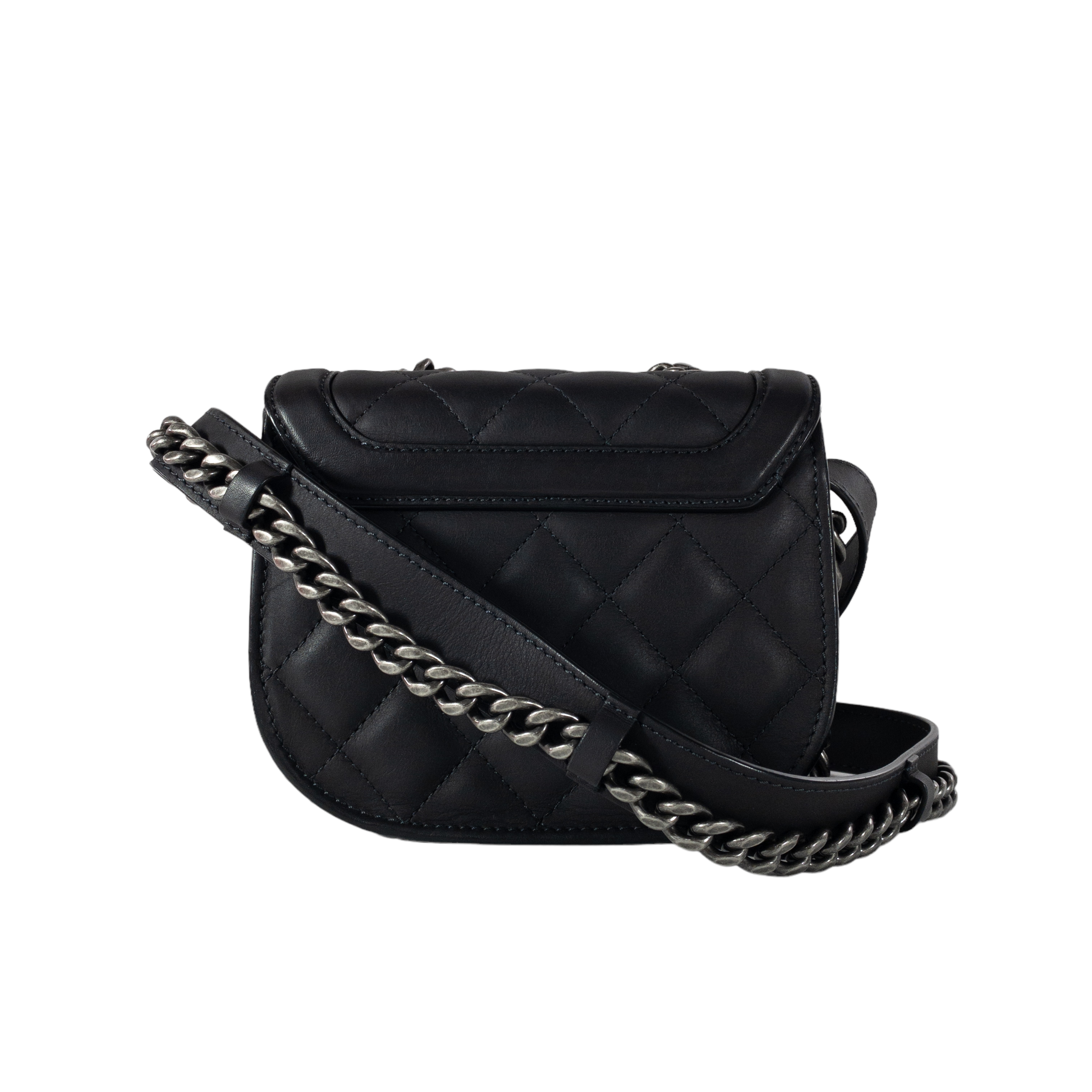 Chanel Charcoal Gray Paris-Salzburg Mini Flap Bag