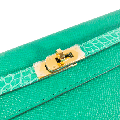 Hermes Vert Jade Touch Kelly To Go GHW