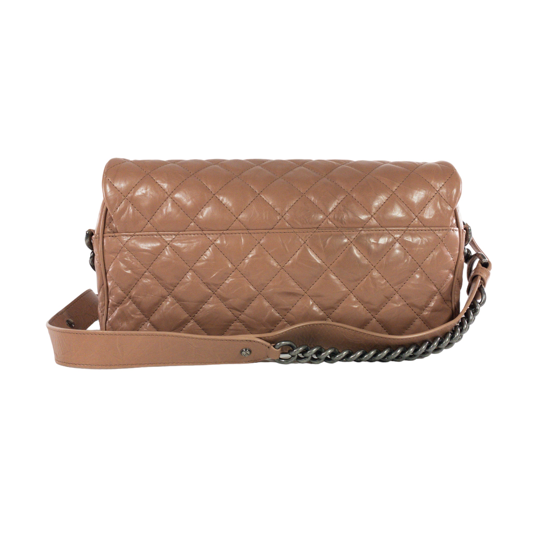 Chanel Blush Glazed Leather Large Flap