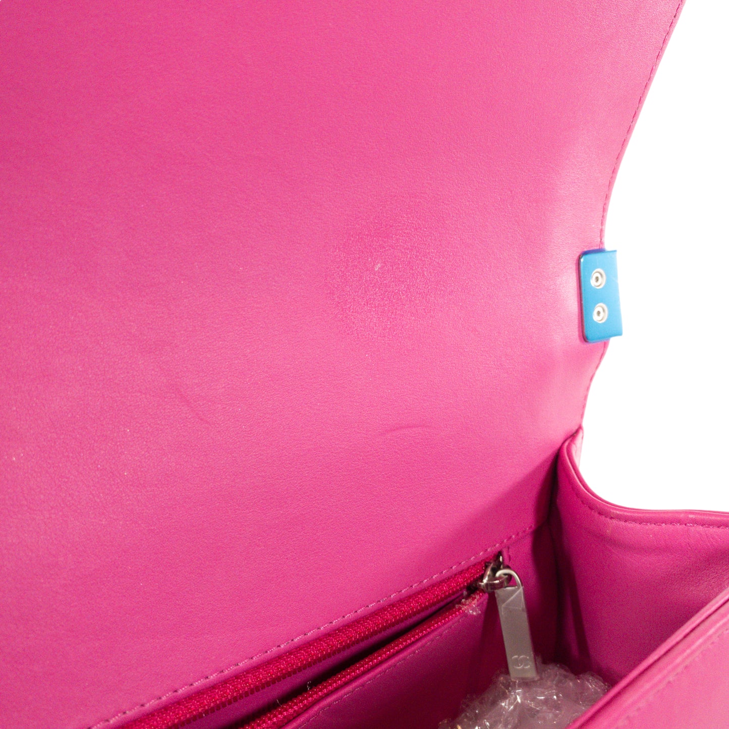 Chanel Pink Python Large Boy Bag SHW