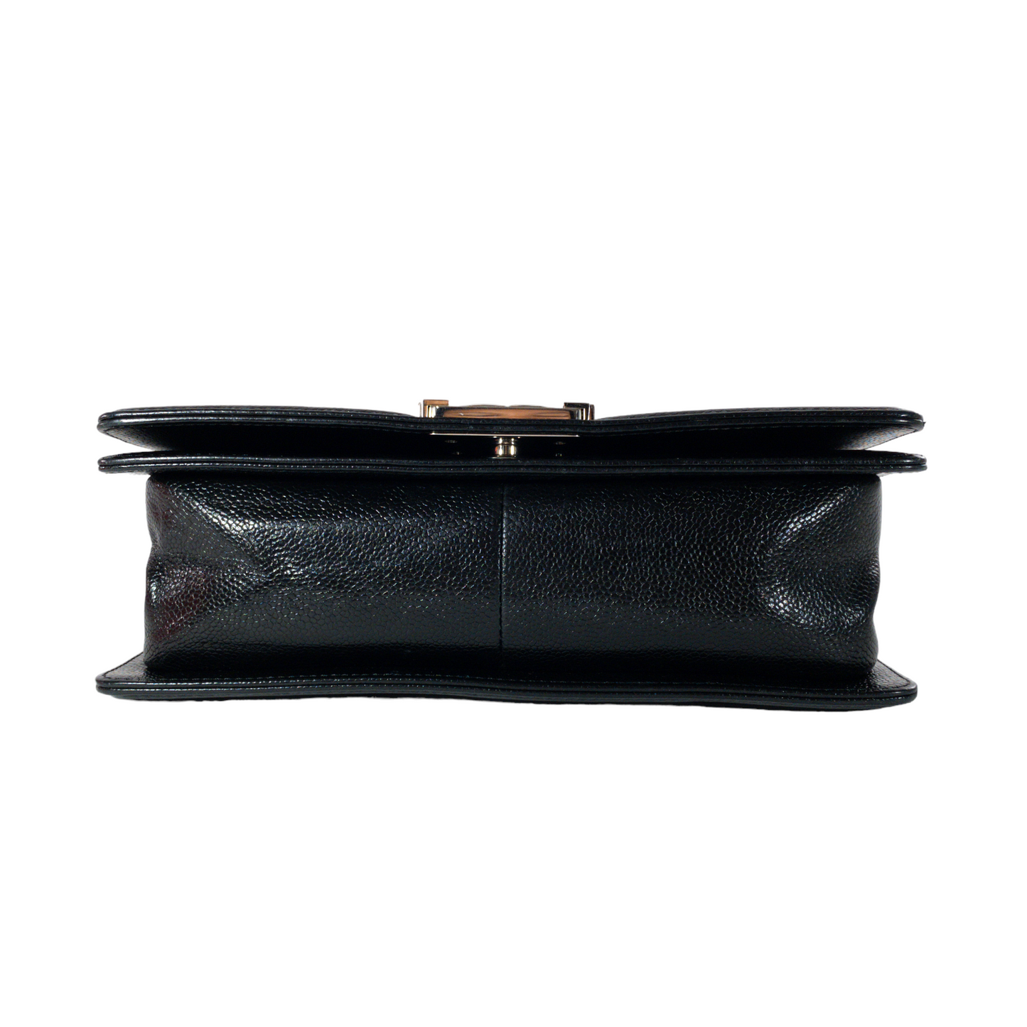 Chanel Black Caviar Medium Boy Bag SHW