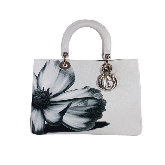 Dior White Secret Garden Diorissimo Tote SHW