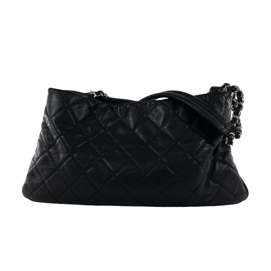 Chanel Black Caviar Expandable Timeless Shoulder Hobo