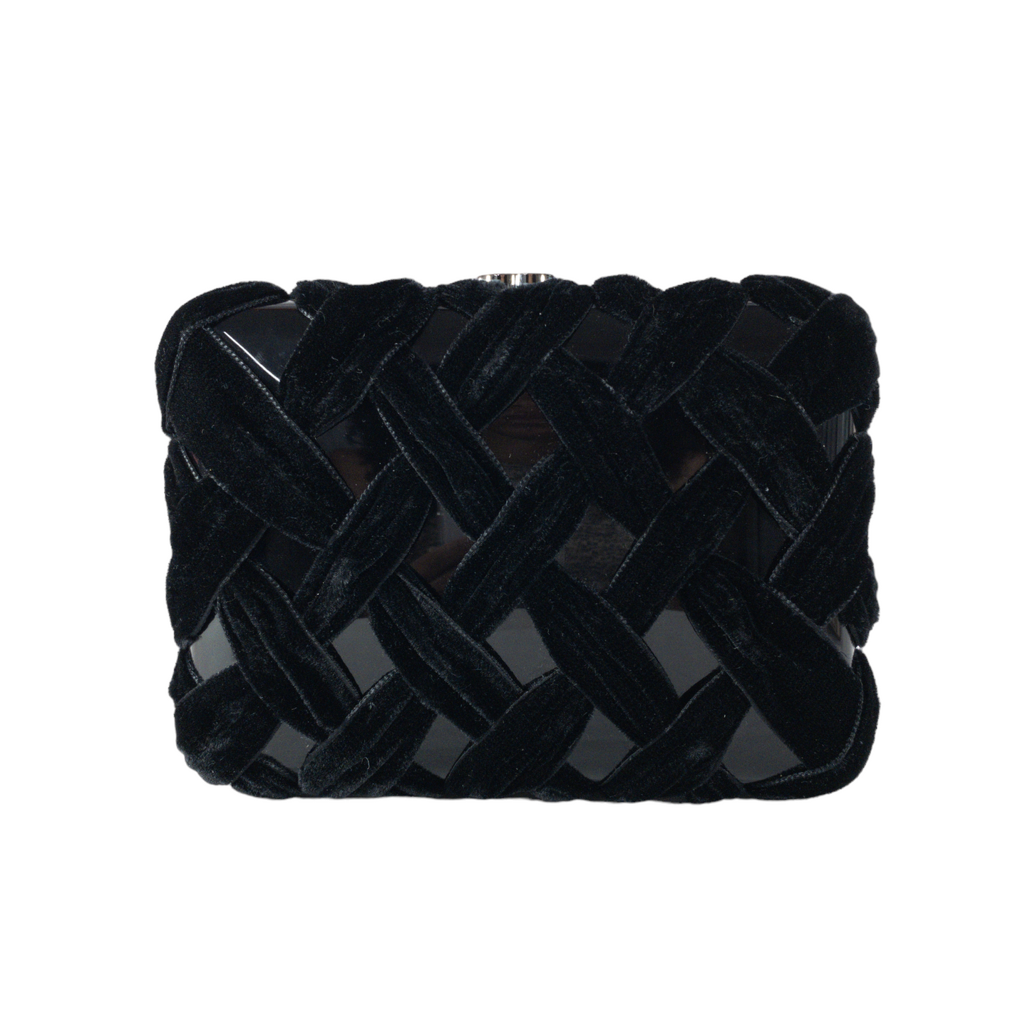 Chanel Velvet/Resin Minaudière w Chain