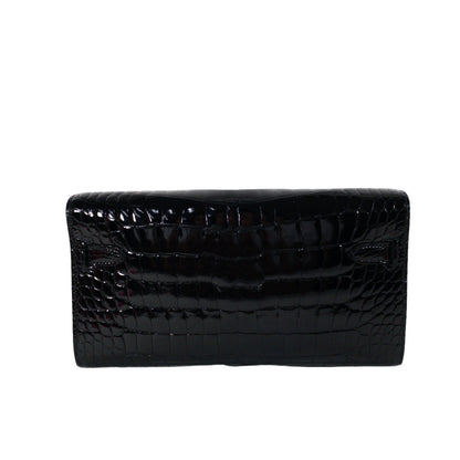 Hermes Kelly To Go Black Alligator GHW