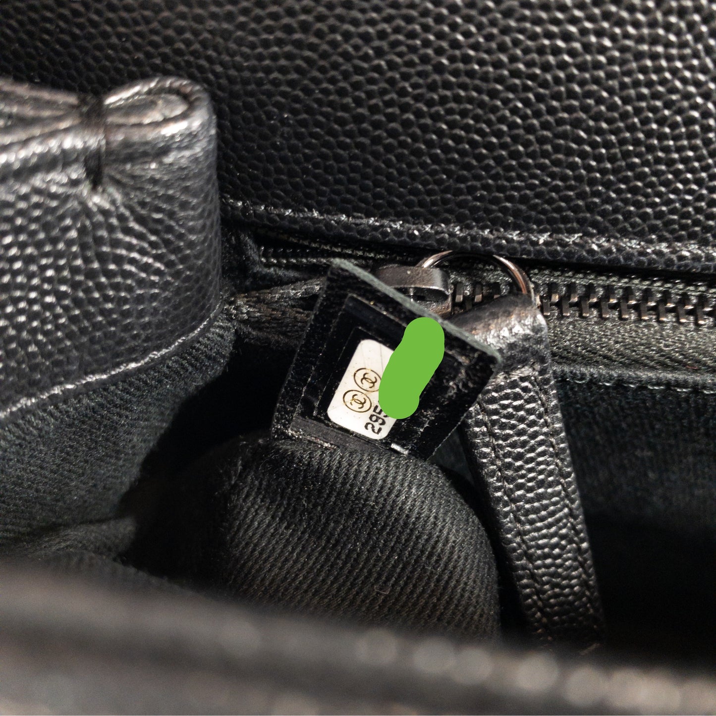 Chanel Metallic Black Large Coco Handle