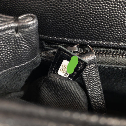 Chanel Metallic Black Large Coco Handle