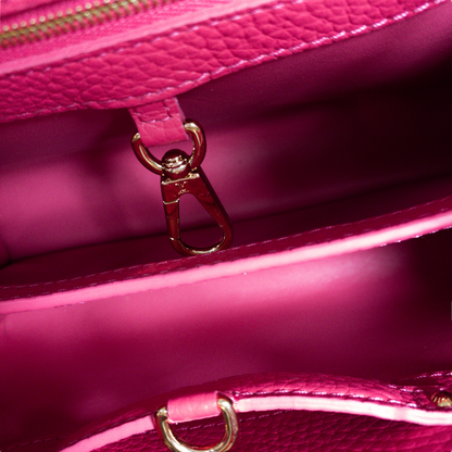 Louis Vuitton Pink Python Capucine BB