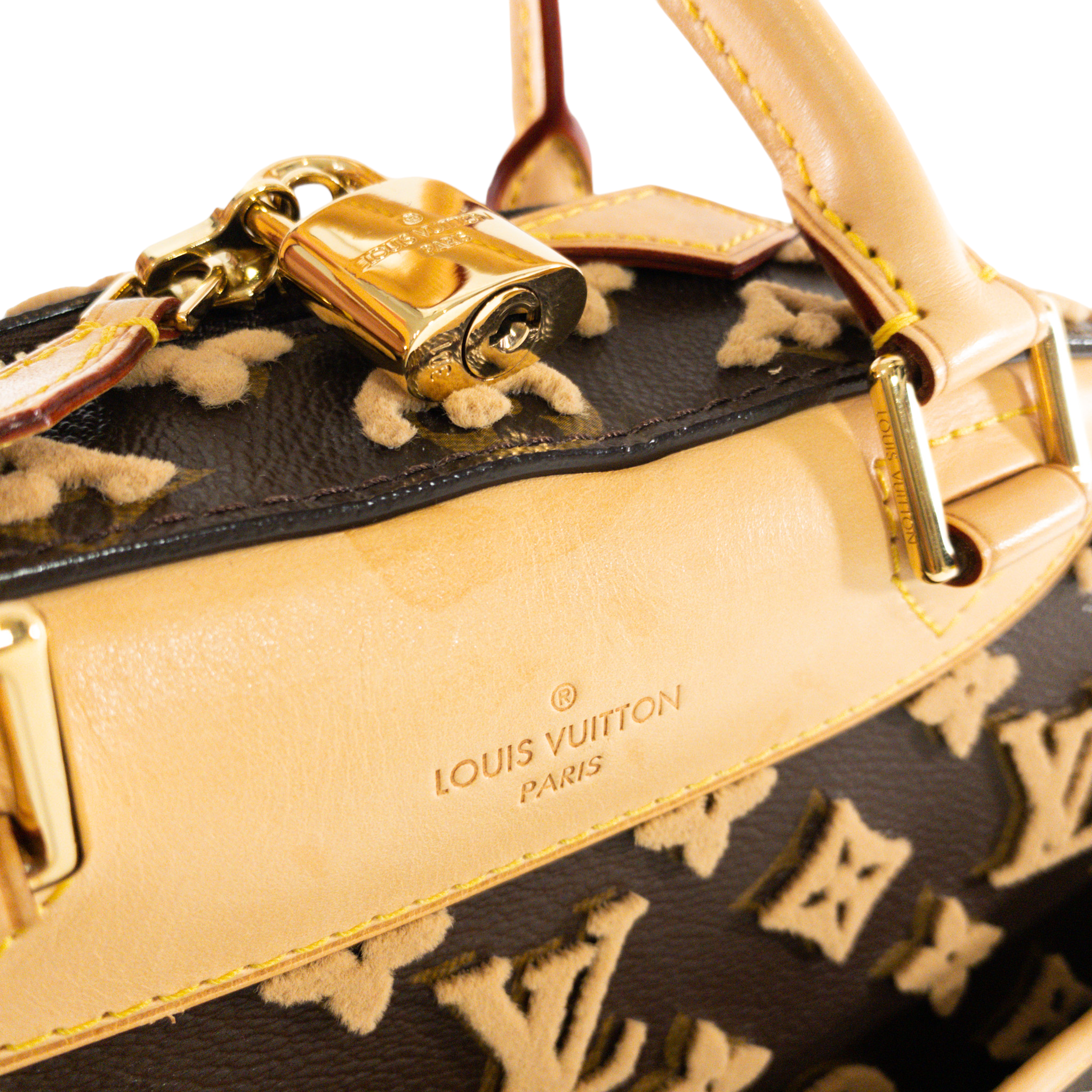 Louis Vuitton Velvet Embroidered Deauville Cube