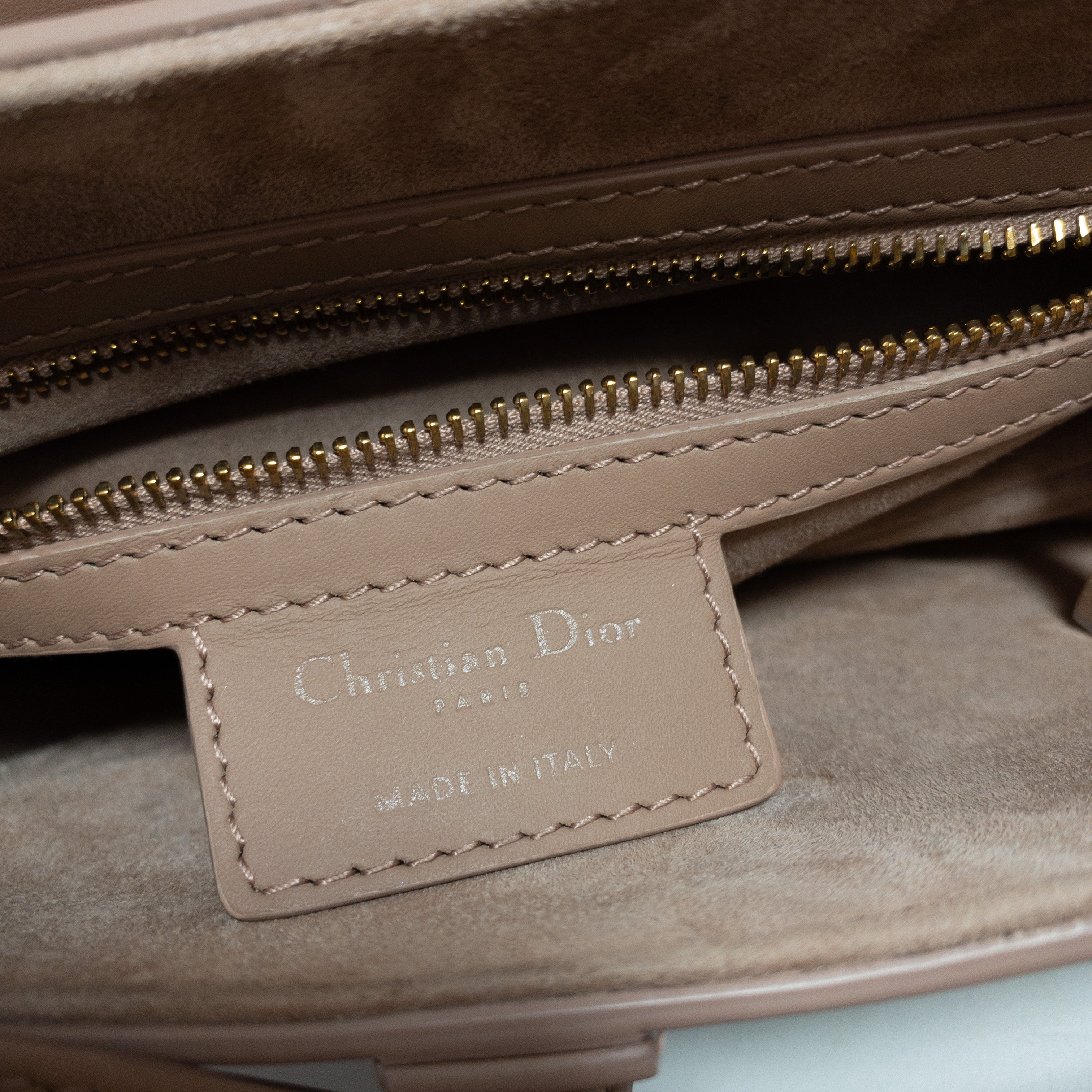 Dior Matte Blush Leather Medium Saddle Bag