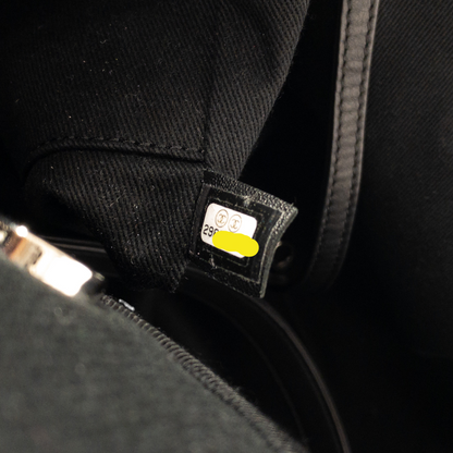 Chanel Black Beaded Canvas Deauville SHW