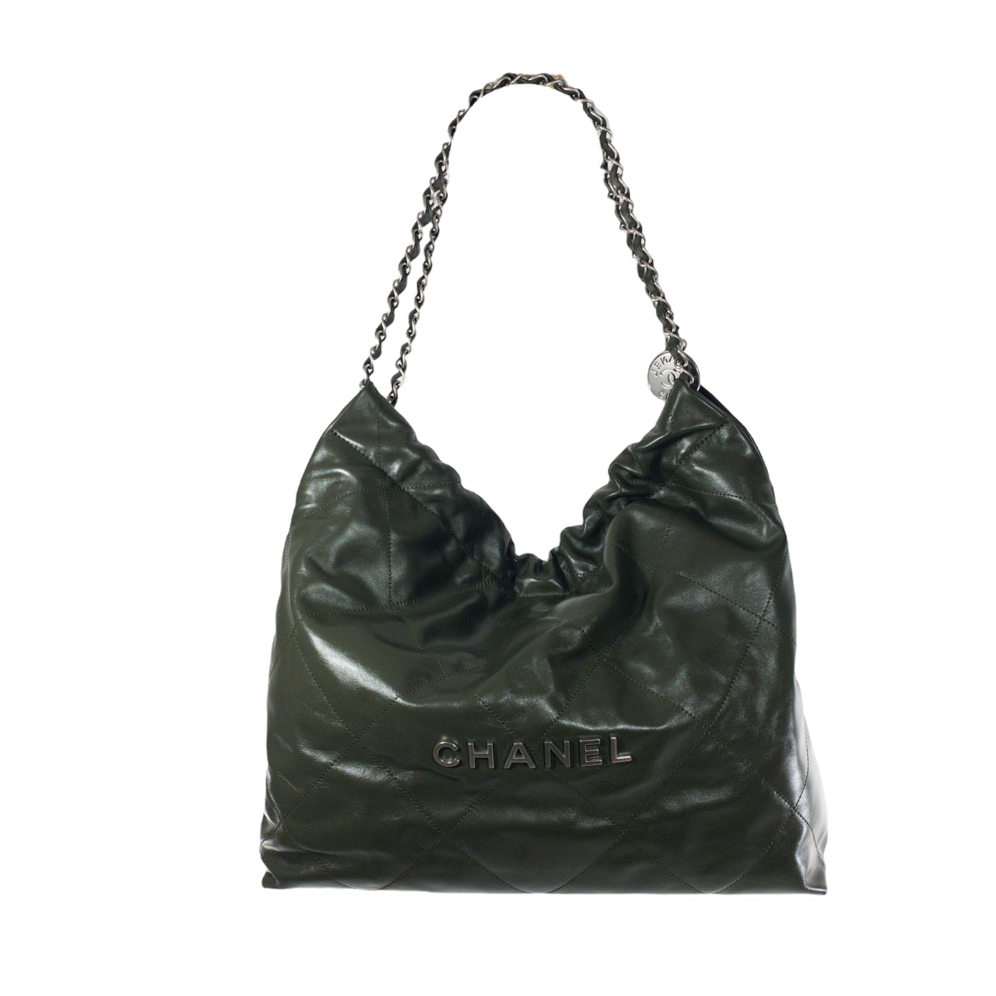 Chanel Green Medium 22 Hobo