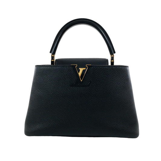Louis Vuitton Black Taurillon Cappucines PM GHW