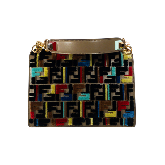 Fendi Velvet Kan I Flap Bag