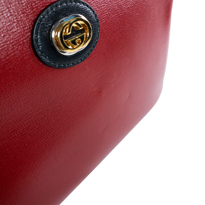 Gucci Red Linea Marina Chain Shoulder Bag