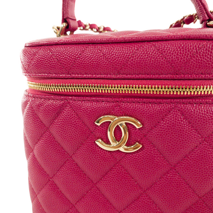 Chanel Berry Caviar Vanity Case GHW