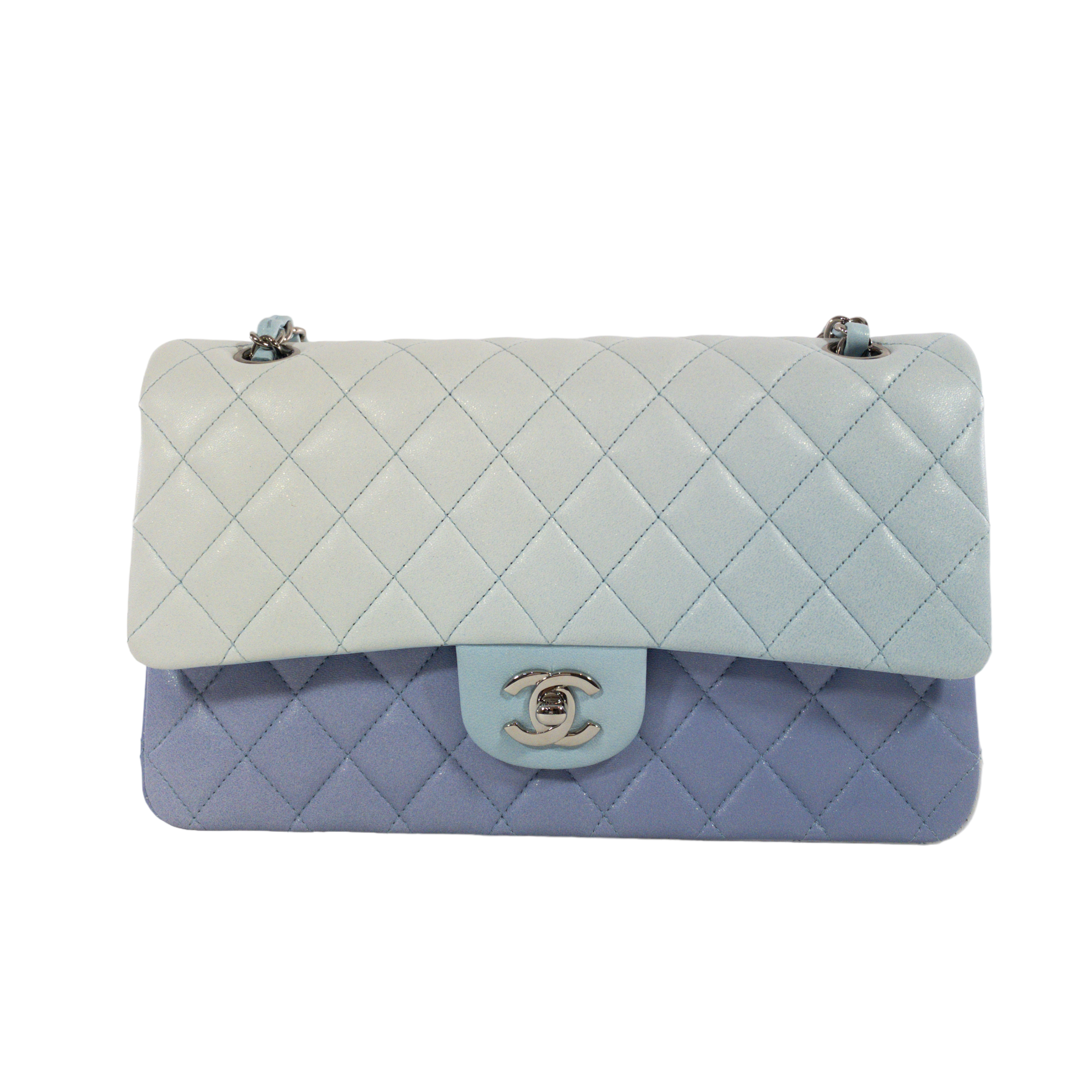 Chanel Pastel Watercolor Medium Classic Flap SHW