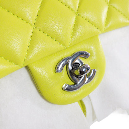 Chanel Neon Yellow Medium Classic
