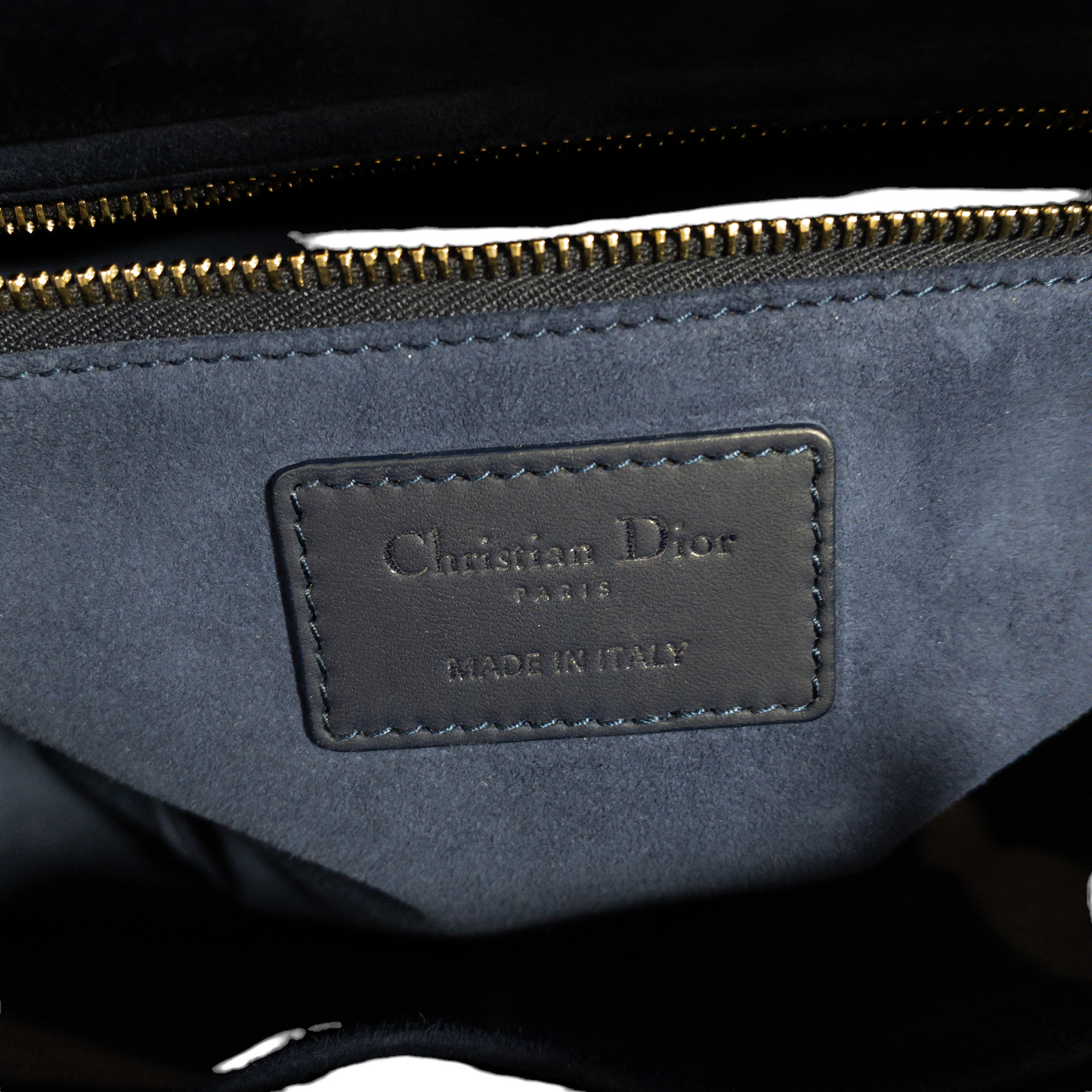 Dior Matte Blue Medium Lady Dior