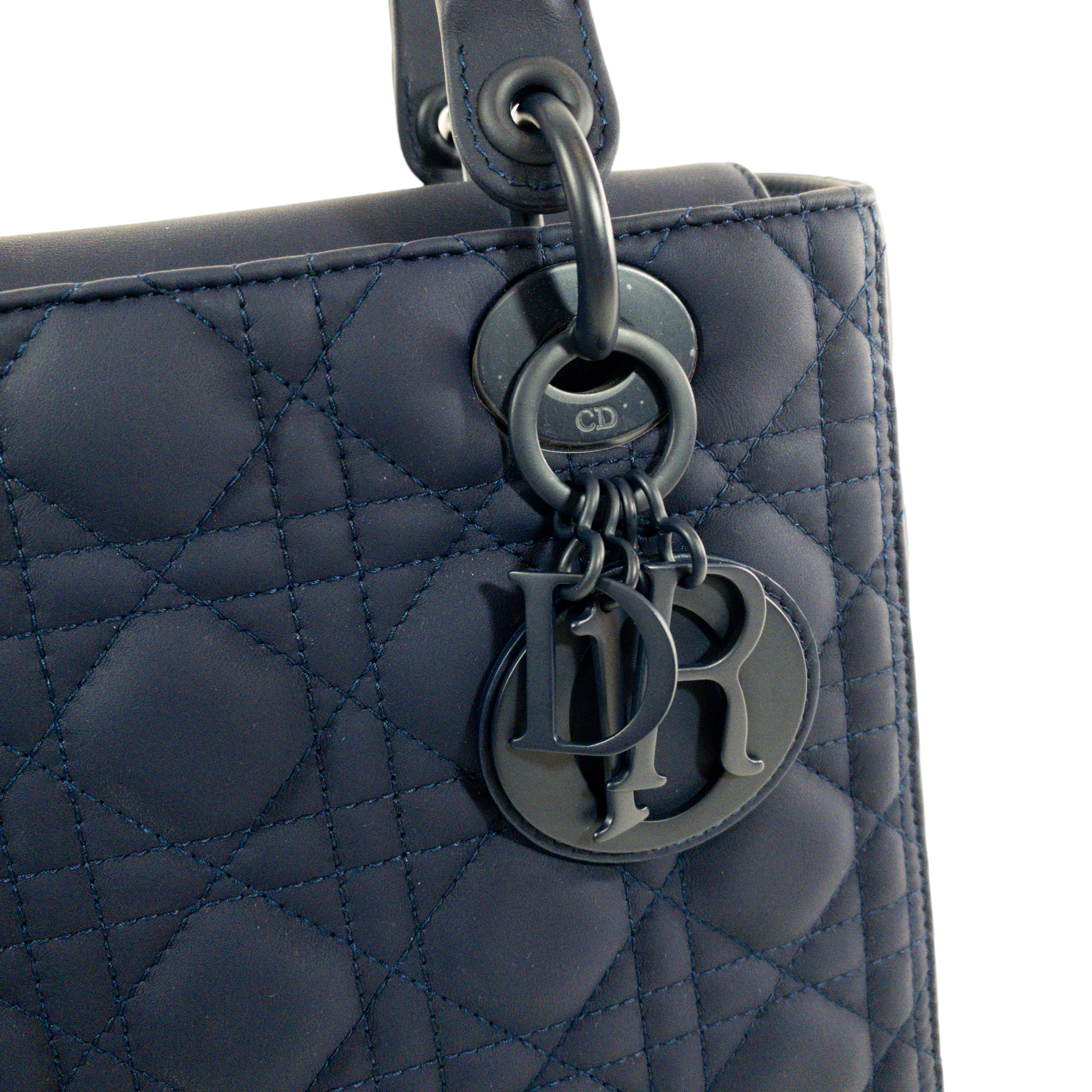 Dior Matte Blue Medium Lady Dior