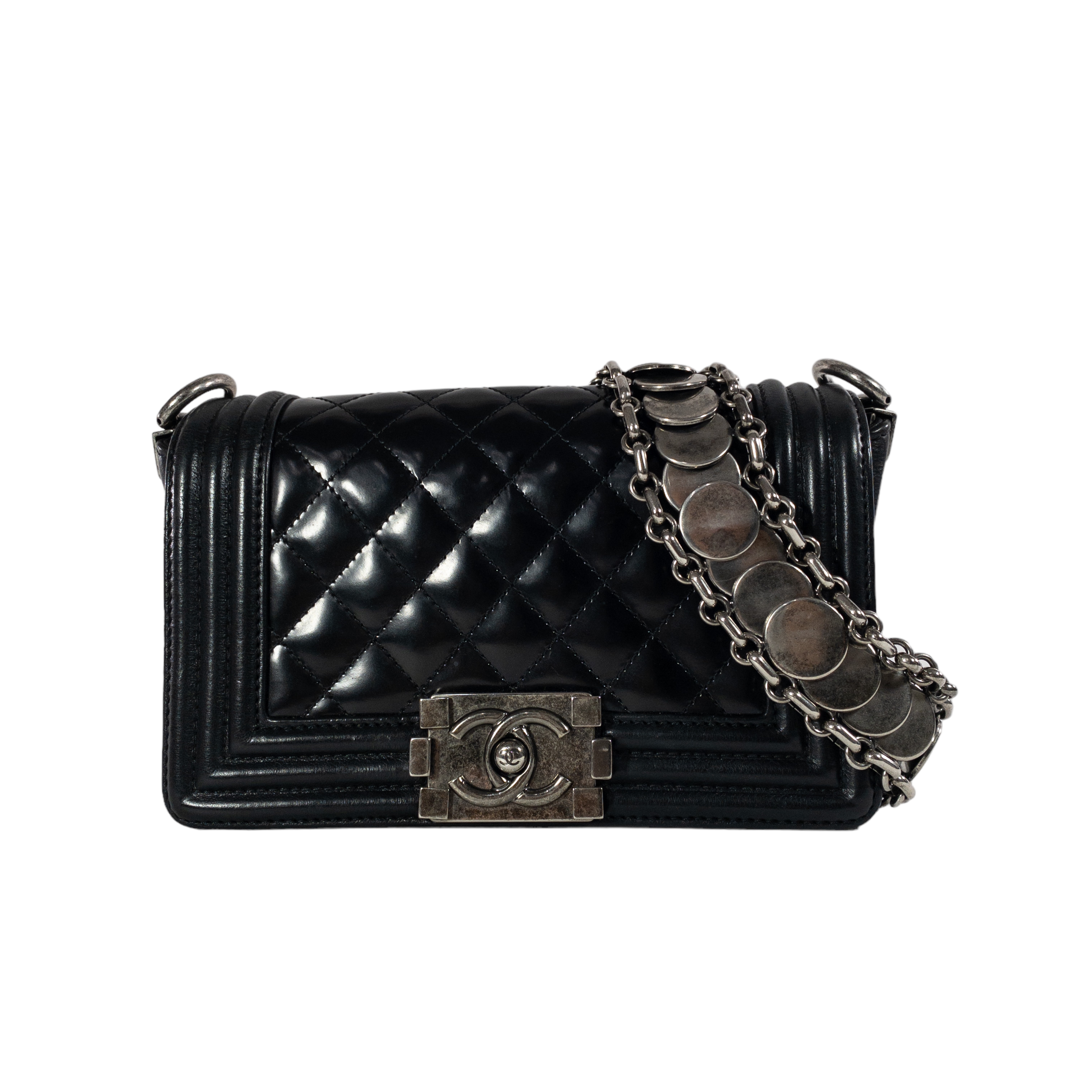 Chanel Small Limited Edition Glazed Leather Boy Bag