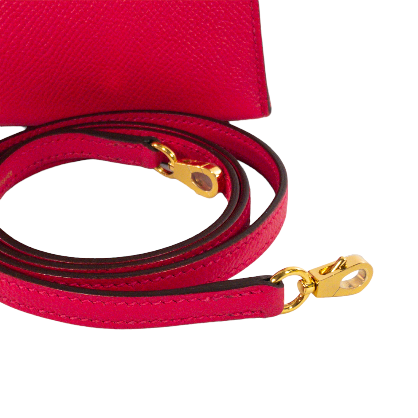 Hermes Kelly 20 Rose Extreme Epsom GHW