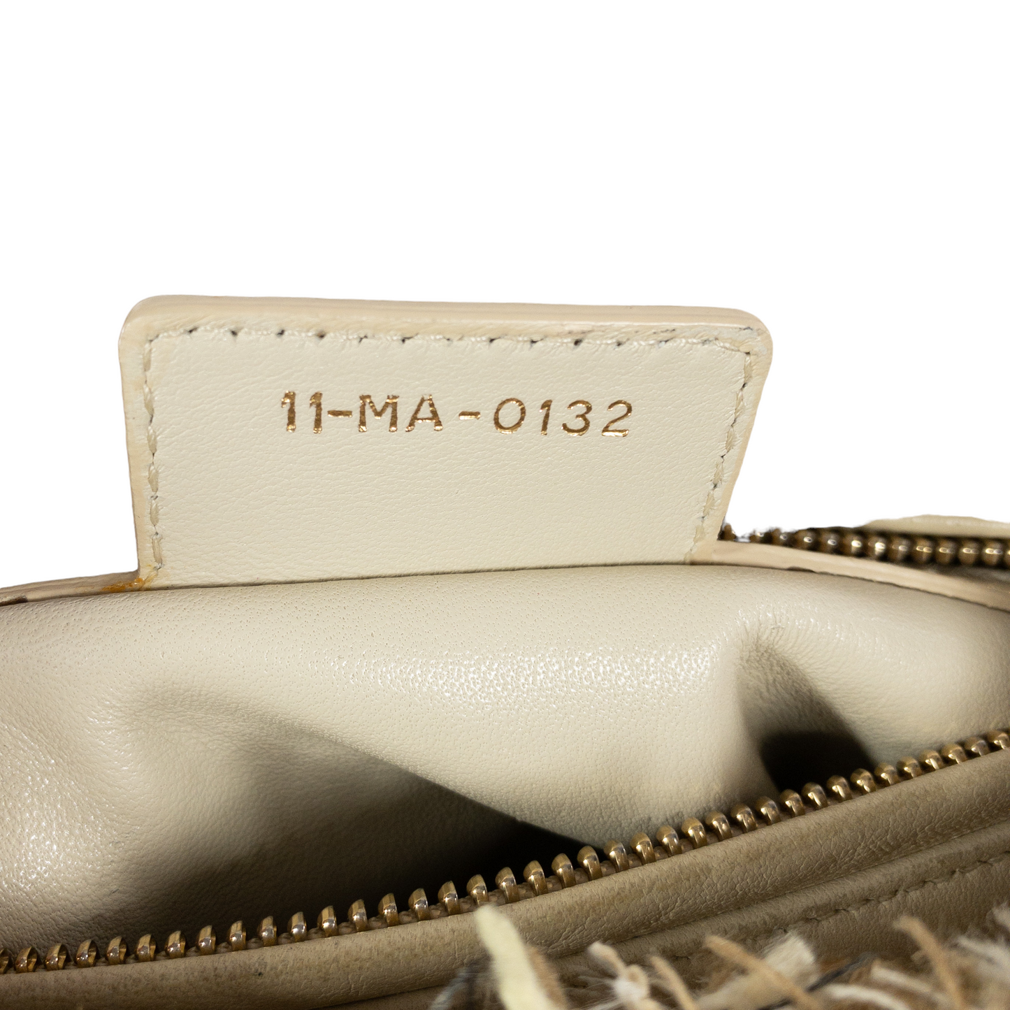 Dior Taupe Tweed Medium Lady Dior w Crystals