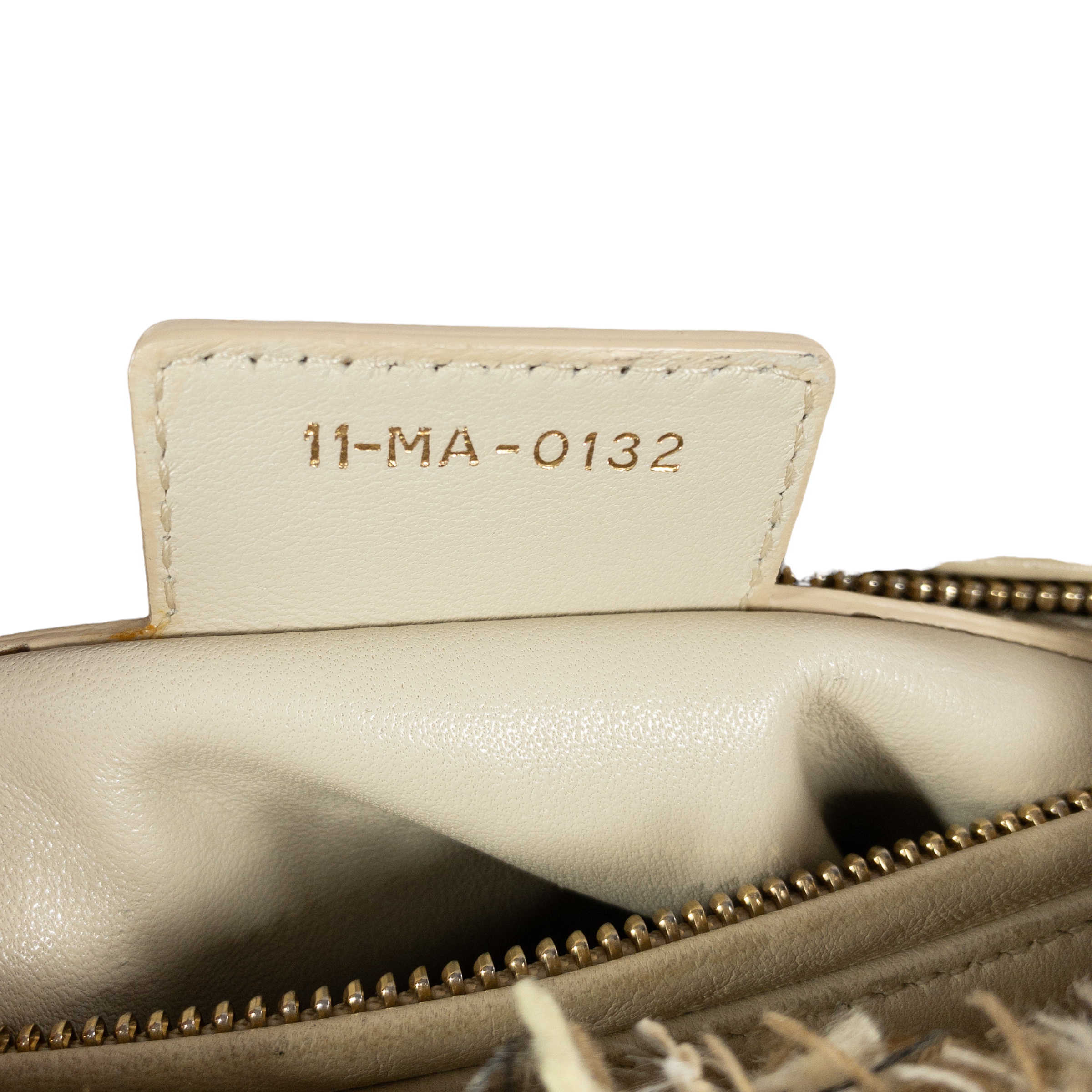 Dior Taupe Tweed Medium Lady Dior w Crystals