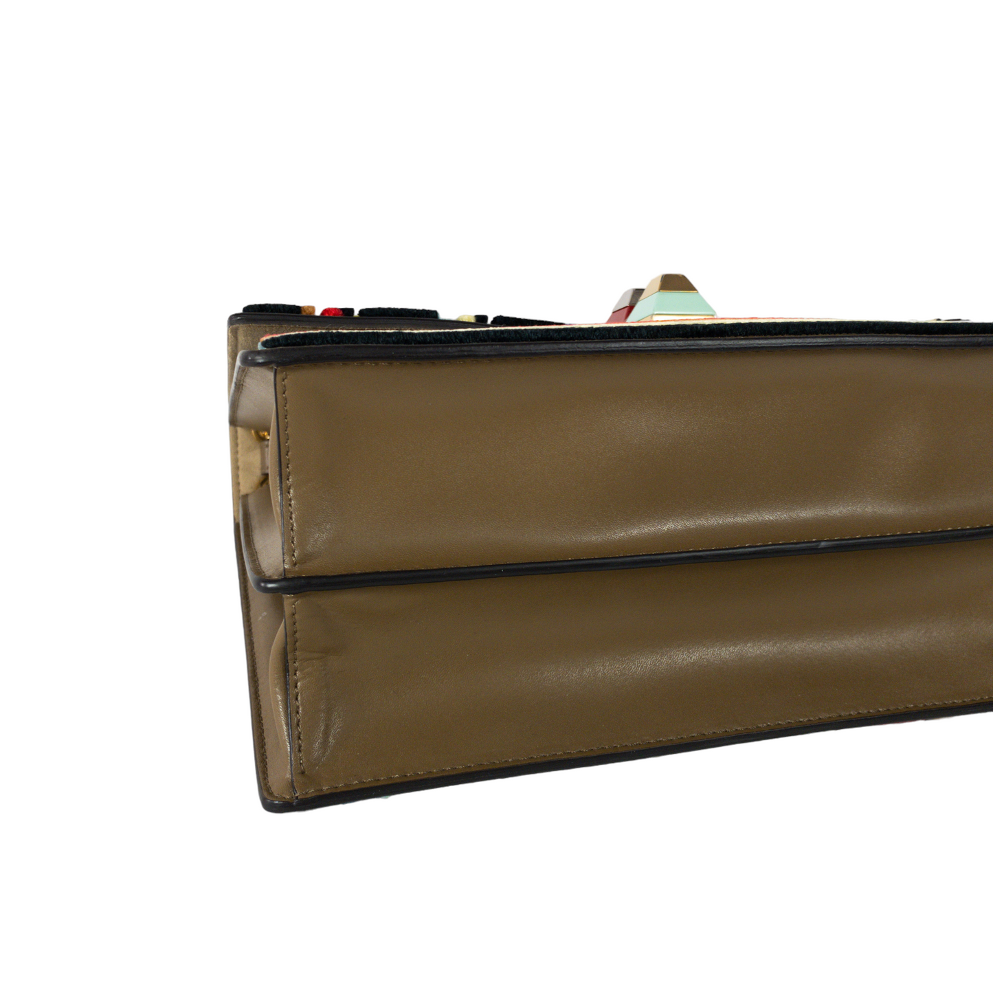 Fendi Velvet Kan I Flap Bag