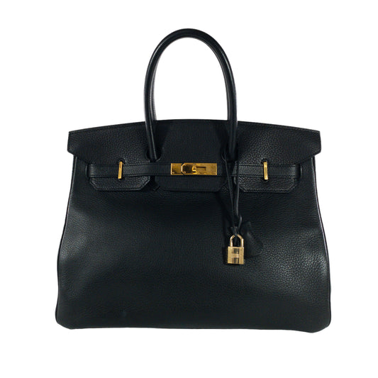 Hermes Black Birkin Vintage Shooting Star GHW