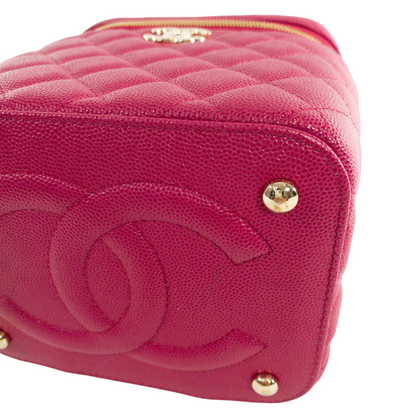 Chanel Berry Caviar Vanity Case GHW
