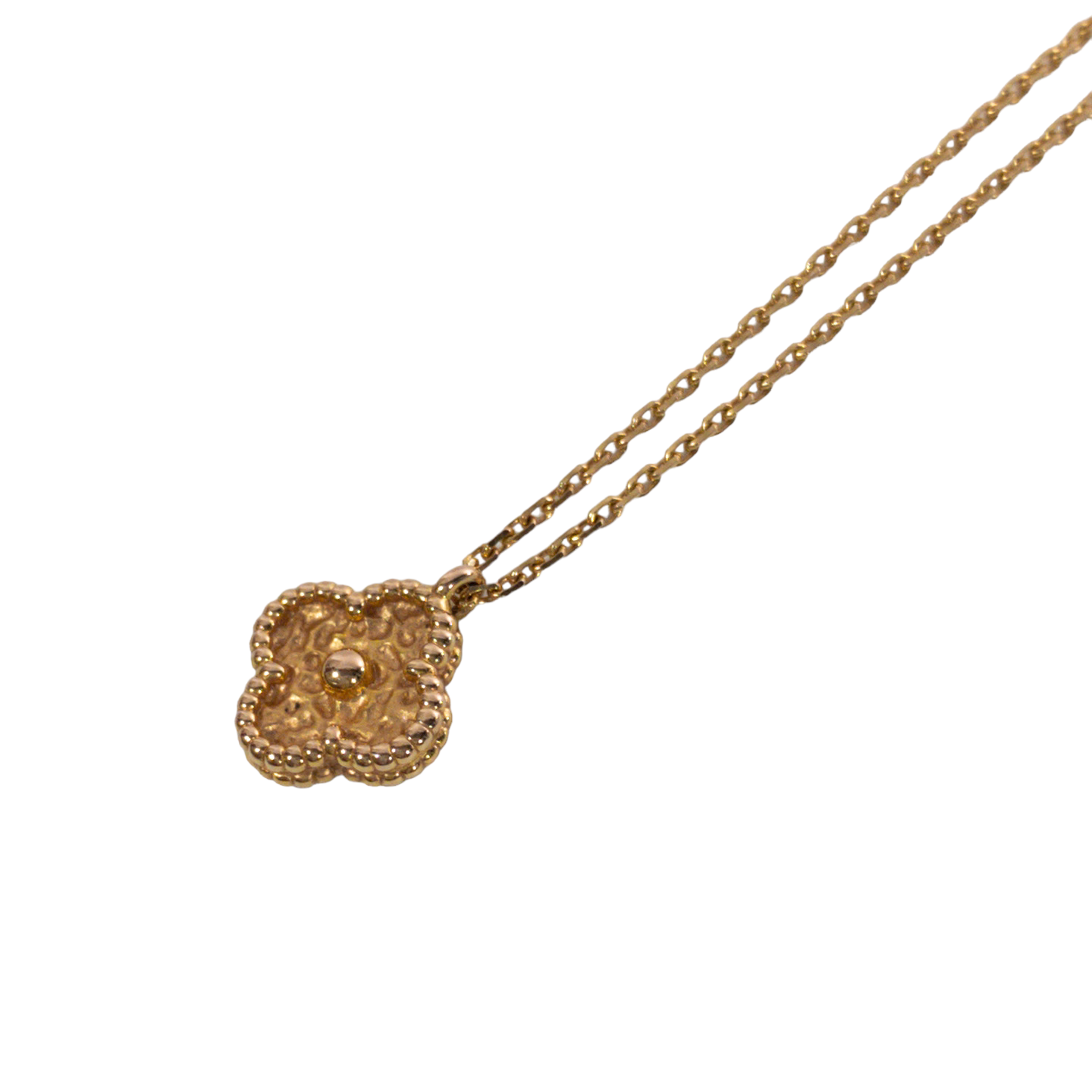 Van Cleef & Arpels Sweet Alhambra Pink Gold Necklace