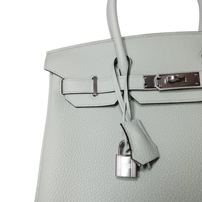 Hermes Gris Neve Togo Birkin 30 PHW
