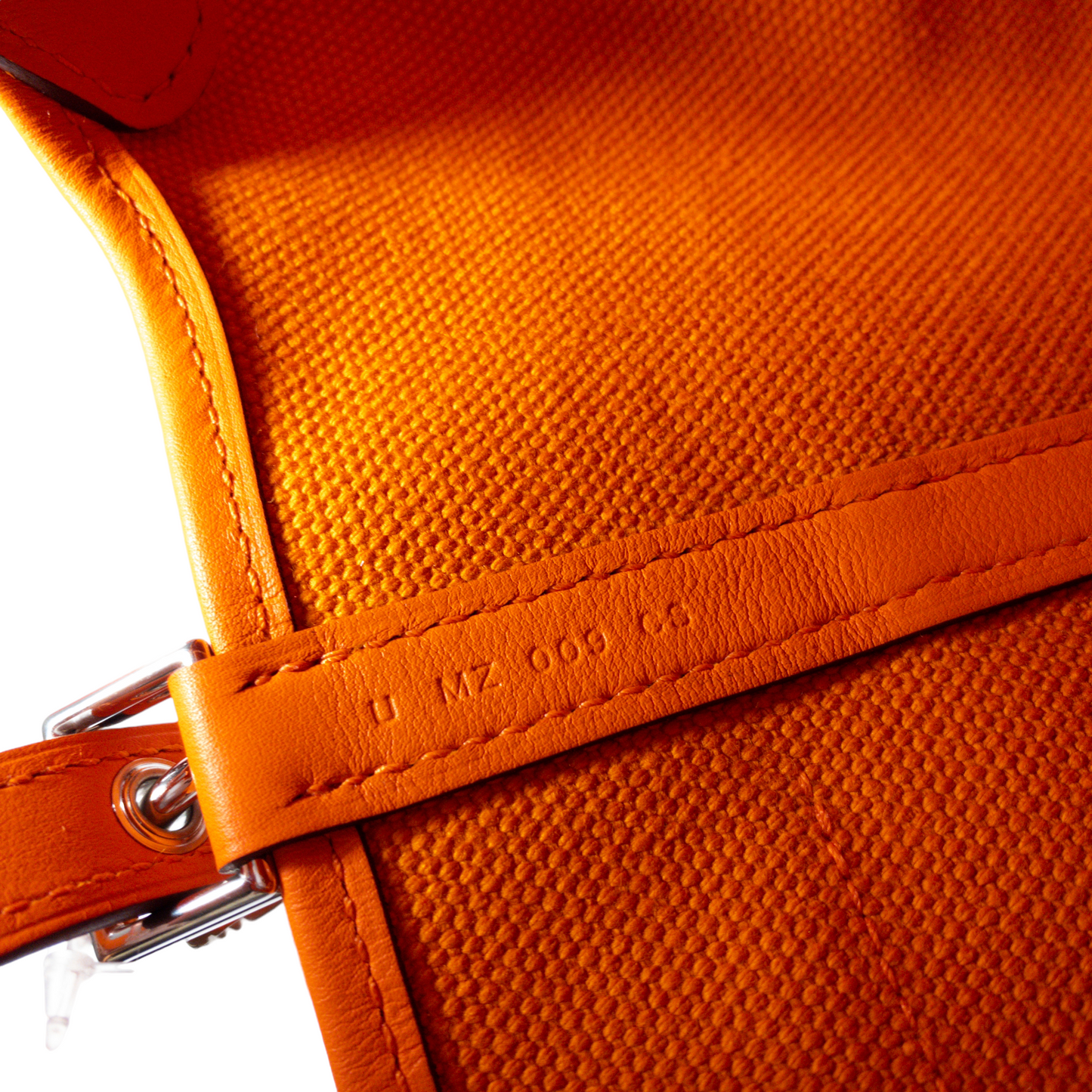 Hermes Cargo Picotin 18 Orange Toile PHW