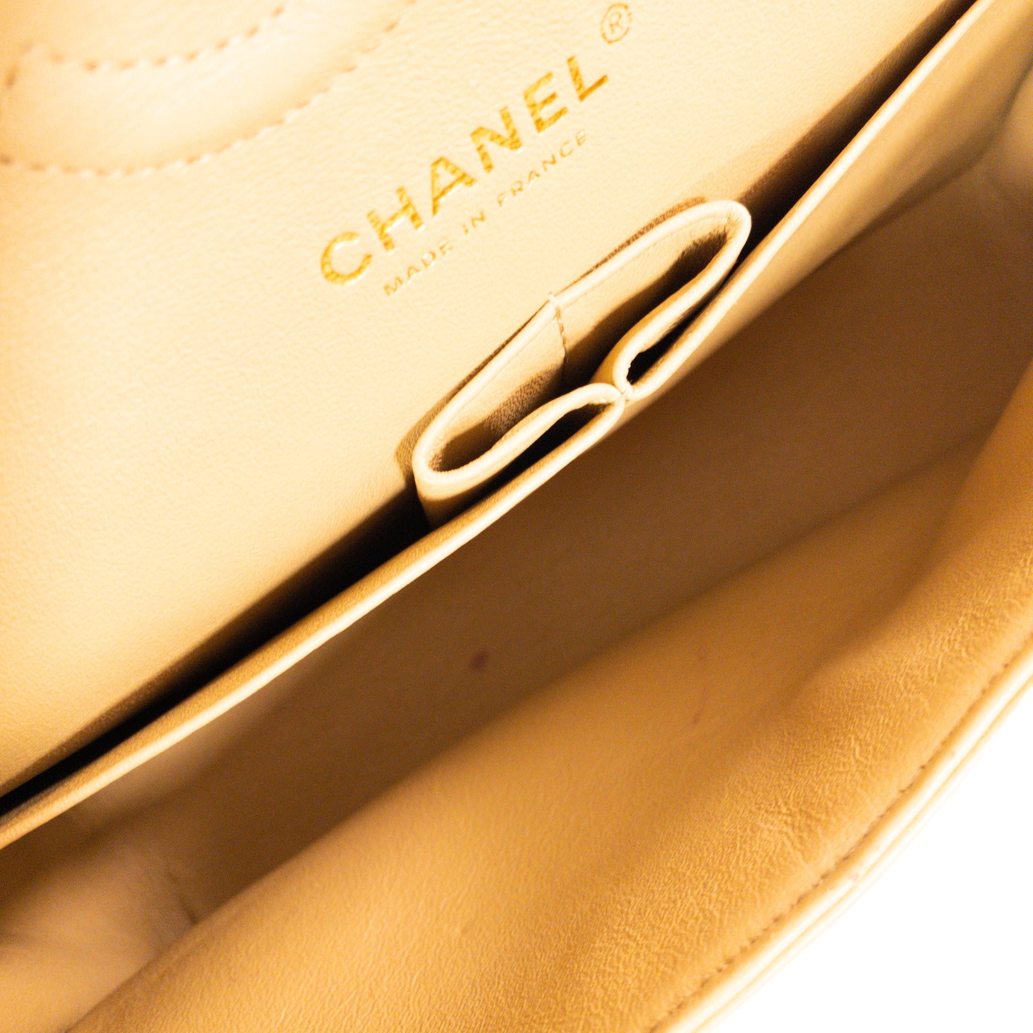 Chanel Gold Patent Medium Flap GHW