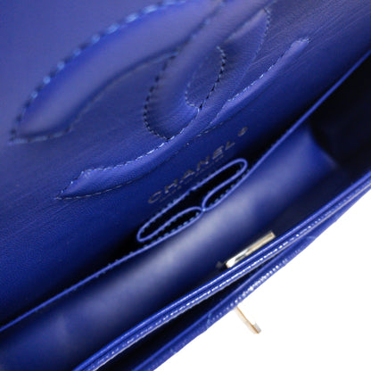 Chanel Royal Blue Caviar Medium Flap SHW