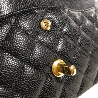Chanel Black Caviar Medium Classic Flap GHW
