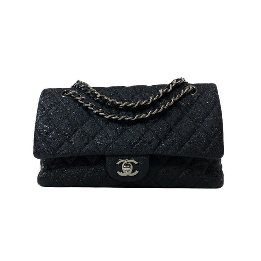 Chanel Black Limited Edition Medium Classic Flap SHW